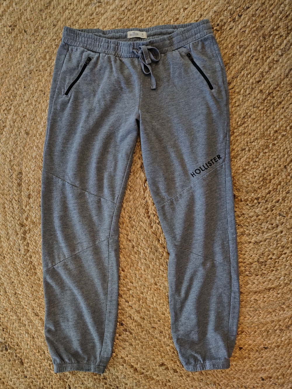 Hollister Heather Gray Drawstring Joggers